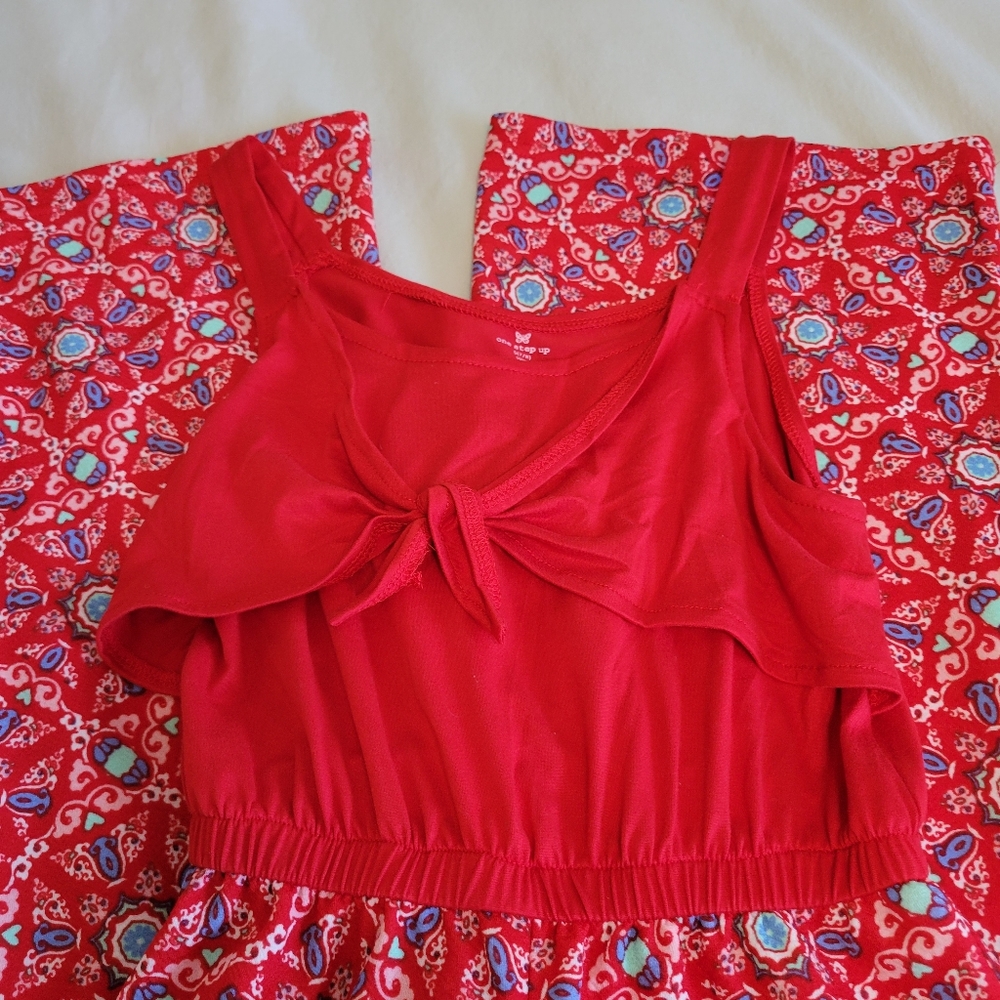 Girls red jumpsuit